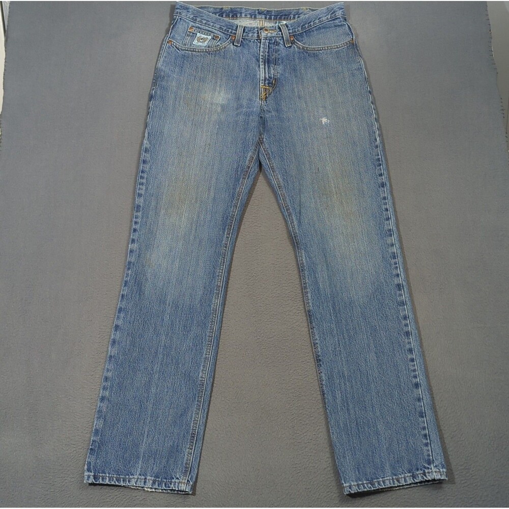 Cinch Jeans Men's 34x36 Blue Western Denim White Label Straight Cowboy Rodeo